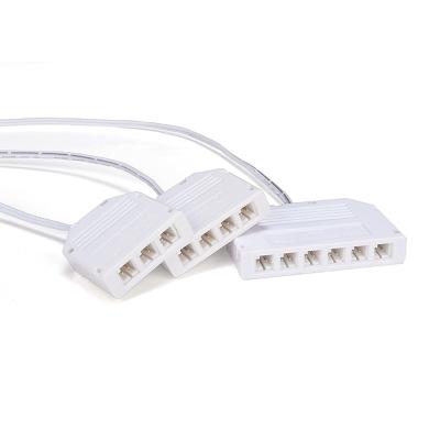 China To Connect Led Cabinet Lights LED Light Strip Connector Kit 150mm Long LED Strip Connector Splitter Cable 3ways/4ways /6ways Led Splitter Light Box for sale