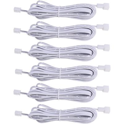 China White Furniture 2510 Male Female Socket Connectors Cable Line For Led Cabinet Strip Lights Durable Not Easy To Loosen for sale