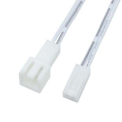 China White Led Cabinet Light 2510 Male Socket Connectors Cable Female Line For Cabinet Led Strip Lights Durable Not Easy To Loosen for sale