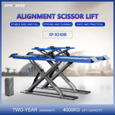 China Vehicle Repair Tire Changer Hydraulic Scissor Car Lift 3D Wheel Alignment for sale