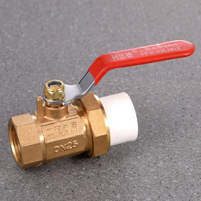 China China Supplier General Wholesale Brass Ball Valve 1/2mf 3/4mf Ppr Ball Valve With Handle for sale