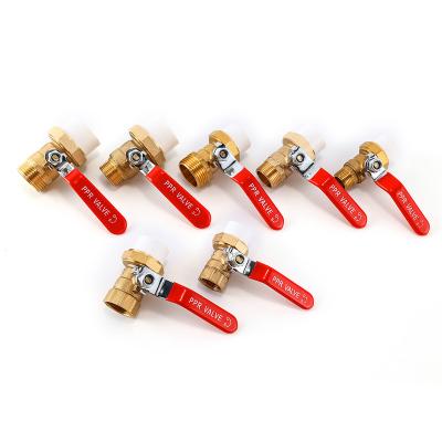 China Factory Price General Brass Three Way Ball Valve Temperature Metering Ball Valve With Butterfly Handle for sale