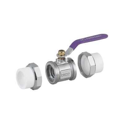 China China Manufacturers OEM Ppr Plastic 3m General Professional Green Valve Double Unions Brass Ball Valve for sale