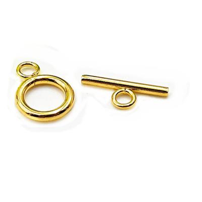 China Stainless Steel DIY Jewelry Finding Accessory 18K Gold Plated Stainless Steel OT Toggle Clasps Buckle for sale