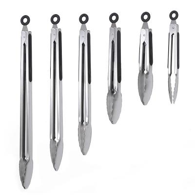 China Easily Cleaned Kitchen Accessories Cooking Tools Stainless Steel BBQ Small Food Tong Serving for sale