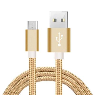 China Mobile Phone Types 2m/6ft Nylon Braided 2.1A High Quality USB Cable For Type C Fast Charging Cables for sale