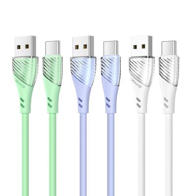 China Skin-friendly and comfort Type-C Liquid Silicone USB Fast Charging & Data Cable 3A 1m For Type-C Quick Charging Cable for sale