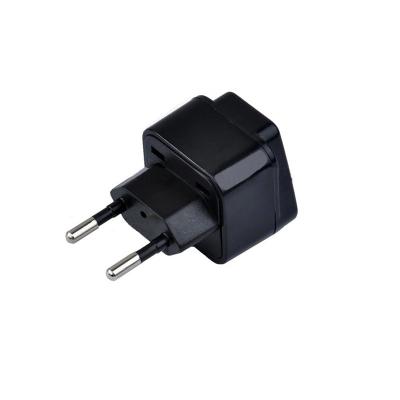 China ABS Portable US UK Electrical Plug To EU Plug Adapter Power Plug Travel Converter Universal To EU Plug Converter for sale