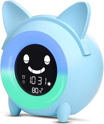 China OEM Kids Sleep Training Clock 273g Projection 4 Fun Images for sale