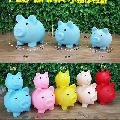 China 15x13x12cm Money Piggy Bank , Ceramic Coin Bank Stock 200g for kids for sale