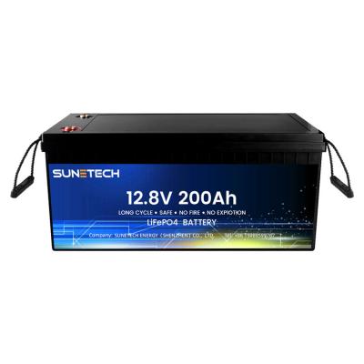 China Sunetech ENERGY Storage System Lifepo4 Battery Pack 12V 200Ah Lithium Ion Battery With 3000 Cycles Lifepo4 12V 200ah Sunetech-12.8V 200ah for sale