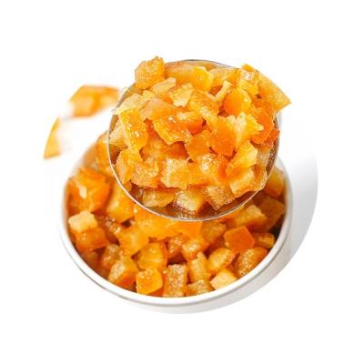 China Wholesale Iced Orange Peel Dry Cut 0.5cm Orange Peel Pellet Food Baking Ingredients Dried Fruit Snack for sale