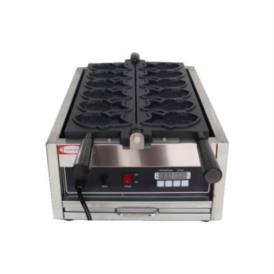 China Adjustable Thermostat Electric Commercial Taiyaki Fish Shaped Waffle Maker with Non-Stick Coating for sale