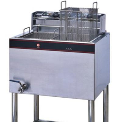 China Precise Temperature Control Vertical Single Cylinder Electric Fryer with Two Screen Deep Fryer for Household Restaurant Street Snacks for sale