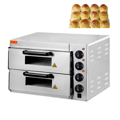 China Easy Clean Small Size Double Deck Baked Machines Pizza Chicken Commercial Electric Bakery Oven for sale