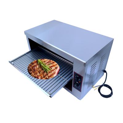 China Adjustable Height Stainless Steel Commercial Kitchen Equipment Electric Hanging Salamander Grill for sale