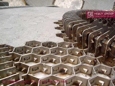 China Honeycomb Hexagonal Mesh with Lances for duct linings | AISI310S | 1