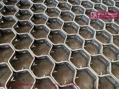 China Hexsteel Mesh in FCC Reactor Wall, SS304H, 19mm height, 16gauge thickness, Lances type, 1.5mX3.0m, HESLY China factory for sale