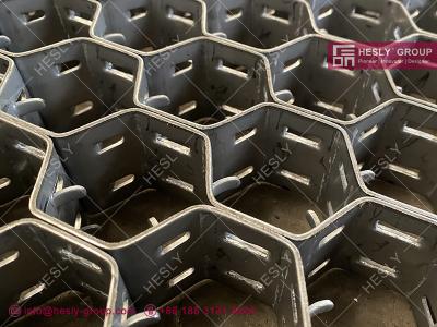 China AISI309 Double Clench Hex-Mesh Grating Refractory Lining 19mm height X 1.5mmTHK | China Hex Mesh Supplier for sale