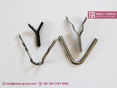 China SS304 Refractory Steel Rod Anchor, 6.0mm diameter, V shaped, Castable refractory Stabs, Hesly Hexmesh China factory sale for sale