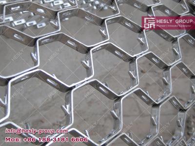 China 410S Hexsteel Mesh for Refractory Lining | 1.5x15x50mm | 1000mmx2000mm for sale