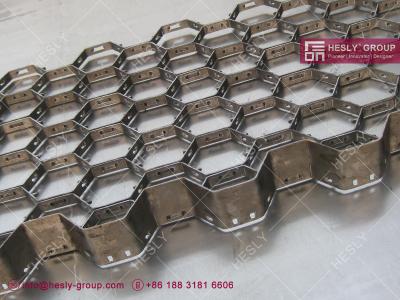 China 10X2.0X50mm Carbon Mild Steel  Hexmesh With reinforced Strip | China Exporter for sale