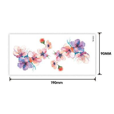 China Temporary Waterproof Sweated Female Style Flower Tattoo Sticker Water Transfer Body Tattoo Stickers for sale