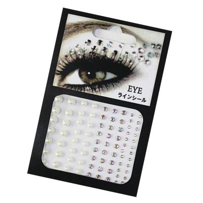 China Eye Jewelry Sticker Color Makeup Acrylic DIY Eyebrow Temporary Tattoo Sticker for sale