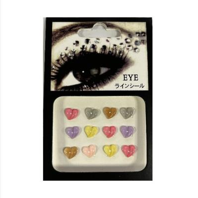 China 2022 Temporary Self-adhesive DIY Face Tattoo Jewel Eye Party Temporary Face Sticker Crystal Eye Fake Stickers Stones for sale