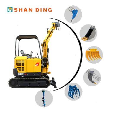 China Building Material Shops FACTORY SALE CE CERTIFIED 3 TON CRAWLER EXCAVATOR MINI EXCAVATOR MACHINE RATE HYDRAULIC EXCAVATORS for sale