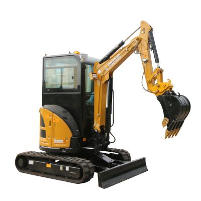 China Hotels 2500KG 2.5 TON MINI EXCAVATOR MINI BAGGER 3 TON MINI EXCAVATOR 2500 KG SMALL EXCAVATOR WITH CABIN for sale