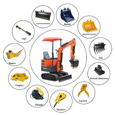 China High Quality Single Ton Compact Farms Shanding SD10S 0.8t Excavator For Garden Farm for sale