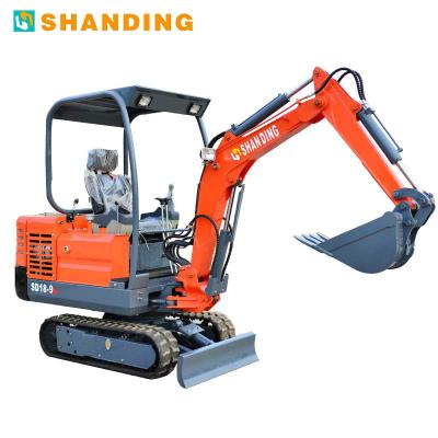 China Construction worksÂ   1.8 Ton Huge Advantages Mini Small Promotion Excavator Hydraulic Digger Price SD18-9B for sale