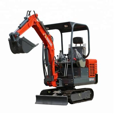 China Construction worksÂ   Increase Power 19KW Digger Hydraulic Pilot Boom Swing Operation 1.8 Ton Mini Excavator SD18-9B for sale