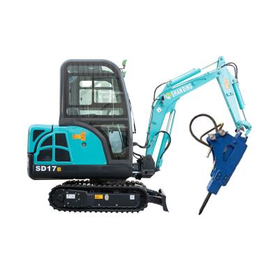 China Building Material Stores Garden Europe Standard V Mini Digger SD17B Mini Crawler Hammer Use Mini Excavator For Sale for sale