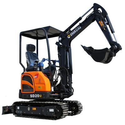 China Shanding SD20U Professional Mini Farms New Chinese Manufacture Earth Moving Machinery Excavator for sale