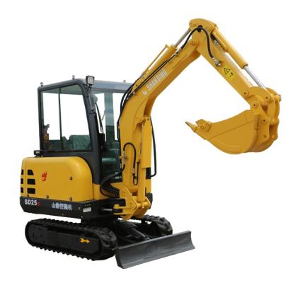 China Factory china DINGYUAN SD25B cheap 2.5 ton world mini small excavator for sale for sale