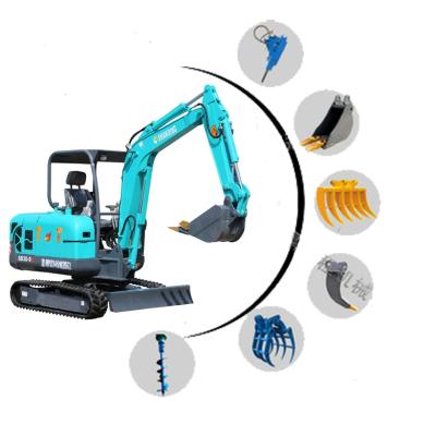 China Building Material Stores EPA &EURO V STANDARD CE ISO EAC CERTIFIED 3 TON MULTIFUNCTIONAL MINI EXCAVATOR for sale