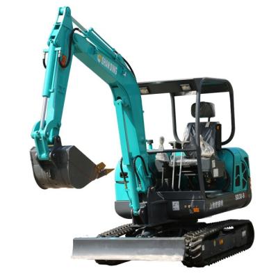 China Cultivate shandong dingyuan factory small crawler 3 ton mini excavator diggers with euro 5 EPA SD30-9B engine for sale