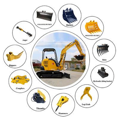 China Building Material Stores China Brand Factory 4.5 Ton Mini Crawler Tailless Excavator Digger Compact Excavator On Sale for sale