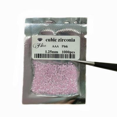 China Color Play Or Fire Pink Zircon Stone Good Quality Small Color Shinning Loose Gemstones For Jewelry for sale