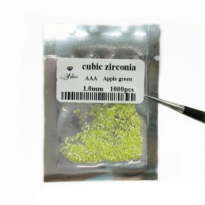 China 0.8mm - 3mm Zircon Round Shape Loose Small Size CZ Melee Game or Fire Color Gemstones With Multi Colors for sale