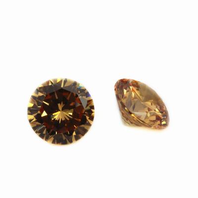 China Color Play Or Fire Synthetic Loose Gemstones Loose Zircon Round Shiny Cut Gemstones With Multi Colors For Jewelry for sale