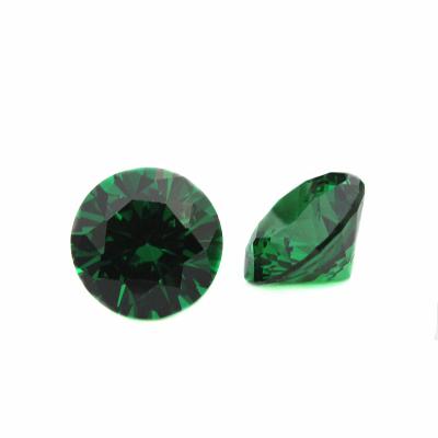 China Fire Wuzhou Synthetic Loose Gemstones Loose Color Or Cubic Zirconia Round Shiny Cut Gemstones With Multi Colors For Jewelry for sale