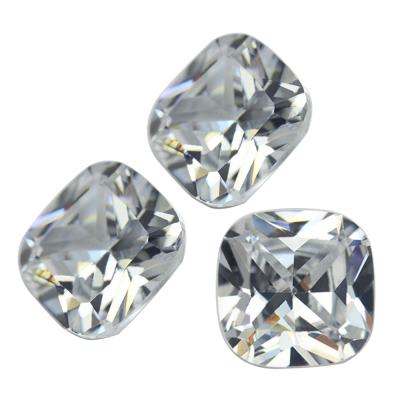 China Color Play Or Fire Wuzhou Loose Gemstones Synthetic Zircon Cushion Cut CZ Loose Stones Colored Gemtones For Jewelry for sale