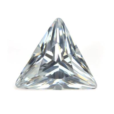 China Wuzhou Gemstones Fire Synthetic Zircon Triangle Loose CZ Color Set Or Stones Colored Gemtones For Jewelry for sale