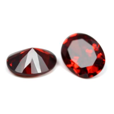 China High Quality Loose Colored Loose CZ Gemstones Oval Shaped Zircon Gemstones Set Or Fire Color With Multi Colors For Jewelry Making for sale