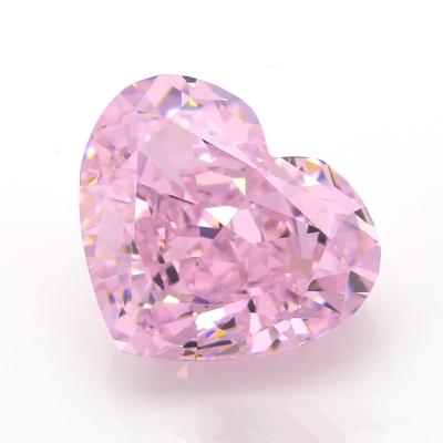 China Color Play or All Fire Sell 2021 NEW Style Loose Gemstones Synthetic Zircon Heart Cut Loose CZ Stones Colored Gemtones For Jewelry for sale