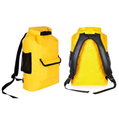 China 20L Waterproof Dry Bag Backpack Cylinder Office Stuff Bag With Handle Shoulder Straps Waterproof Backpack for sale