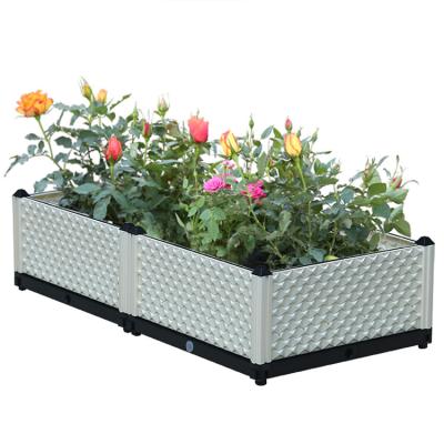 China CLASSIC Plastic Planters Planter Boxes Raised Garden Bed For Garden for sale